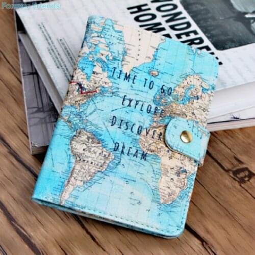 AAA Flamingo Passport Covers Travel Accessories Creative PU Leather ID Bank Card Bag Men Women Map Passport Business Holder