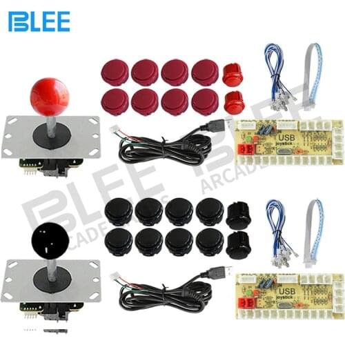 Arcade Joystick DIY Kit Zero Delay Arcade DIY Kit USB Encoder To PC PS3 Arcade Sanwa Joystick and Push Buttons For Arcade Mame