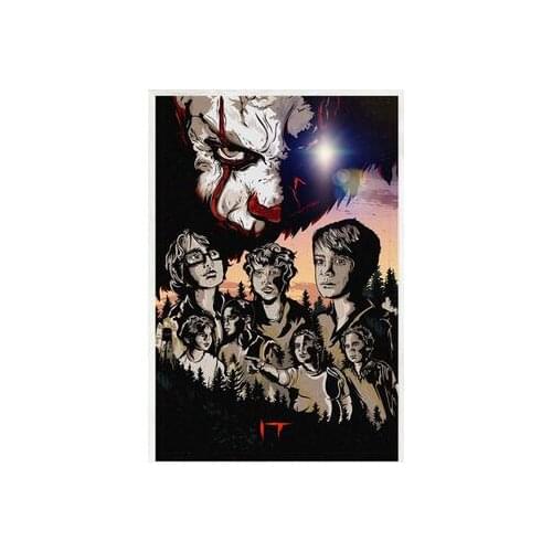 More Style IT Movie Stephen King Horror Movie Art Print Silk Poster for Your Home Wall Decor 24x36inch