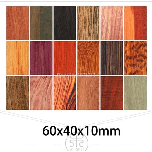 60x40x10mm DIY Handmade wood material 15 kinds Wood material For DIY Wooden pendant / DIY Wooden handicraft material