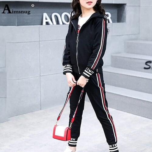 Children Two Pieces Set Baby Girls Zipper Coat and Long Pants Fashion Streetwear Kids Clothing 2021 Patchwork Stripe 2PS Outfits