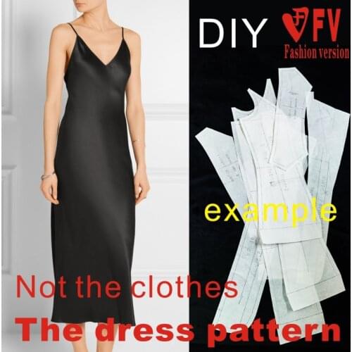 Clothing DIY The dress Dresses Sewing Pattern cutting drawing Elastic fabric Dress Sewing Template BLQ-260