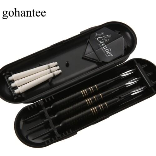Gohantee 3Pcs /Box 23g Steel Darts Professional 23 Grams Steel Needle Tip Darts With Aluminium/Plastic Shafts Nice Dart Flights