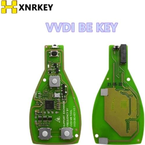 Free shipping (1 pcs ) XHORSE VVDI BE Key Pro For Benz XNBZ01CH Remote Key Chip Improved Version