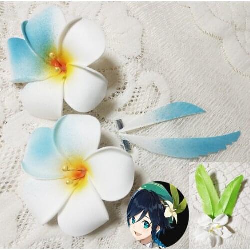 Genshin Impact Lumine Venti Cosplay Headwear Hair Clip Hair Pin Anime Hairpin Halloween Costume Accessory Prop