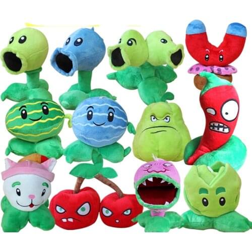 12pcs/lot 13-20cm Plants vs Zombies Plush Toys PVZ Plants Plants vs Zombies Soft Stuffed Toy Doll for Children Kids Gifts