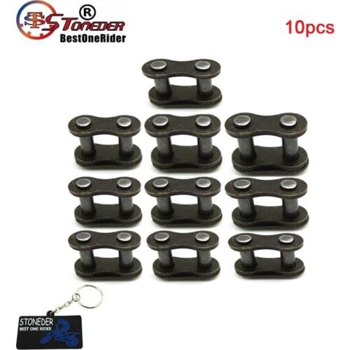STONEDER 10Pcs 25H Chain Spare Master Links For 2 Stroke 33cc 43cc 47cc 49cc Mini Kids ATV Quad Dirt Pocket Bike Gas E Scooter