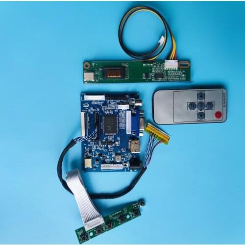 Kit Work for LTN160AT01 1366x768 LCD 2AV HDMI VGA Controller Board remote Screen driver panel monitor DIY LVDS 16"