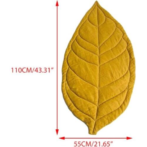 D7YD Newborn Baby Carpet Leaf Shape Soft Crawling Play Mat Kid Children Room Decoration Pad