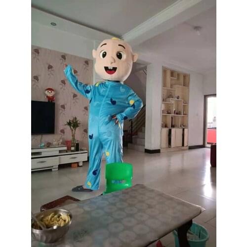 Baby JJ Cocomelon Boy Mascot Costume Adult Cartoon Character Outfit Attractive Suit Plan Birthday Gift