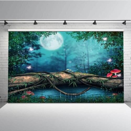 Mehofoto Forest Jungle Backdrops for Photography Month Fairy Background for Photo Booth Studio Seamless G-600