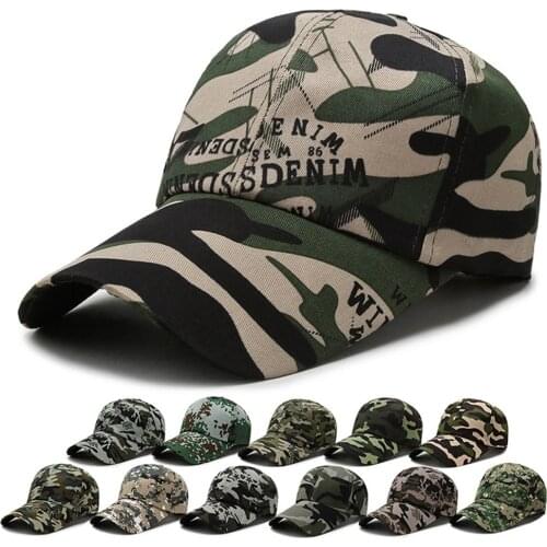 New Camouflage Polyester Adjustable Baseball Cap Snapback Military Hat Sunhat Outdoor Jungle Hunting Unisex Headwear Hat