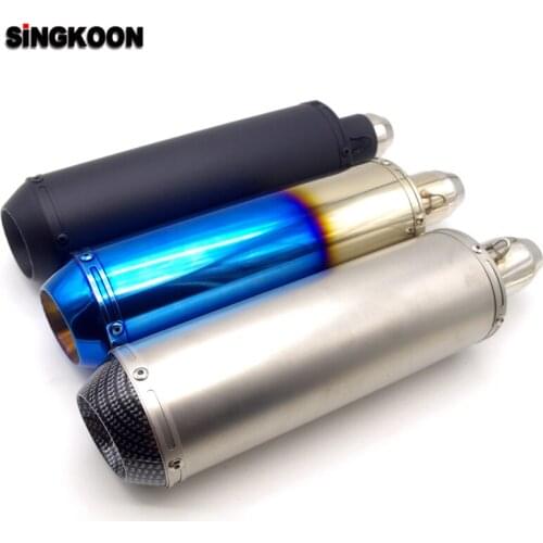 2019 The Newest 51mm Universal motorcycle exhaust muffler Pipe escape moto FOR ducati scrambler royal enfield cafe racer cb650f