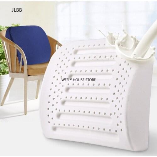 Natural Latex Office Chair Cushion Back Support Massage Pillow Orthopedic Cushion Car Seat Lumbar Pad Pain Relief Waist Pillow