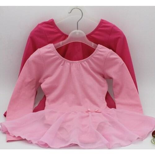Autumn /winter Cotton Long Sleeve Ballet Dancing Dress Girl Ballet Tutu Uniforms Kids Practice Gymnastics Leotard Dancer Wear 18