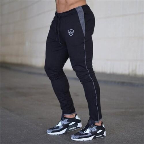 2021 Cotton Running Pants Men sportswear Pants gym Elastic sport Fitness Workout Pants skinny Sweatpants Trousers Jogger Pants