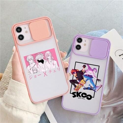 Cute Anime Sk8 The Infinity Lens Protect phone Case For iPhone 11 12 Pro Max mini 7 8 6s Plus XR X XS MAX SE2 Cover fundas capa