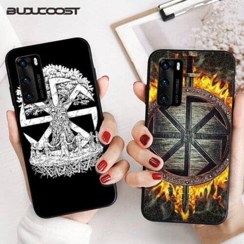Slavic Viking symbol Kolovrat Phone Case for Huawei P20 P30 P20Pro P20Lite P30Lite P10 P Smart plus P10Lite P40 Pro P40 lite