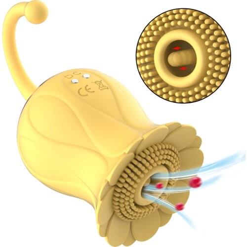 Vagina Sucking Vibrator Rose Vibrator Intimate Good Nipple Sucker Oral Licking Clitoris Stimulation Powerful Sex Toys for Women