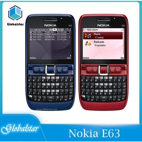 Nokia E63 Refurbished mobile phones Original E63 QWERTY Keyboard Bluetooth Wifi FM Cell Phone refurbished Fast delivery