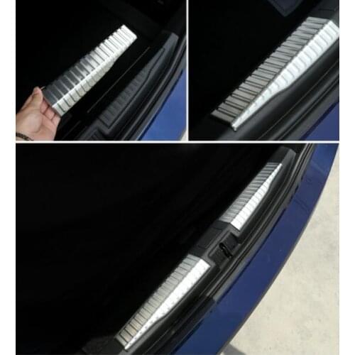 For Alfa Romeo Giulia 2017 Stainless Steel Rear Bumper Inner Sill Plate Protector Cover Trim Stickers Set of 2pcs