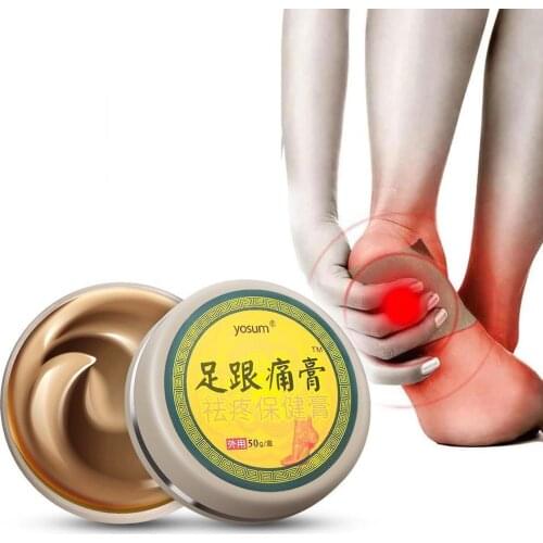 1Pcs 50g Foot Heel Analgesic Cream Treat Rheumatism Arthritis Ointment Feet Sprain Ankle Bone Spurs Pain Relief Medical Plaster