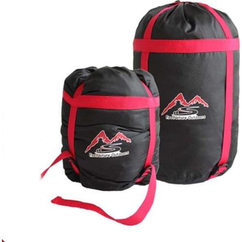 1pc Portable Storage Bag Compression Stuff Sack Outdoor Camping Sleeping Bag Pack Carry Pouch Waterproof With Adjustable Buckle