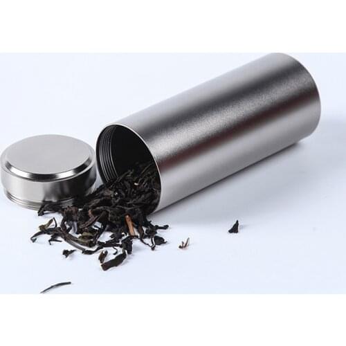 120ML Portable Travel Tea Cans Small Aluminum Jars Mini Gadget Smell Proof Container Stash Metal Herb Store Boxes