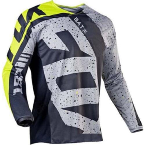 BATFOX jersey Summer outdoor off-road motorcycle long-sleeved bat Fox Maillot DH bike downhill jersey for men puls size top T