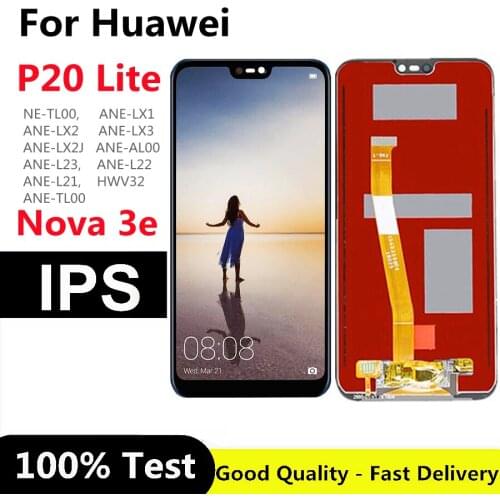 5.84" For Huawei P20 Lite LCD Screen Nova 3e LCD Display Touch Screen Digitizer Assembly ANE-LX1 ANE-LX3 ANE-AL00 ANE-TL00
