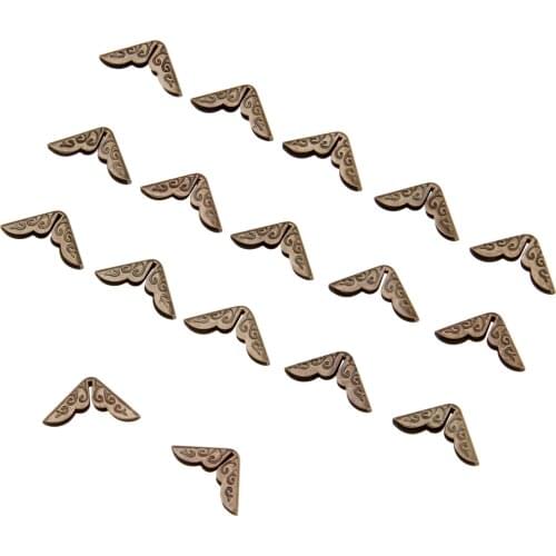 50 Pcs Zinc Alloy Home Book Scrapbooking DIY Photo Albums Menus Corner Protectors Decorative Corner Brackets Furniture Hardware