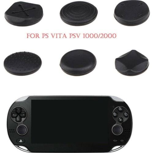 6Pcs Silicone Analog Controller Thumb Stick Cover Grip Caps Protective Cover Case For PS Vita 1000/2000