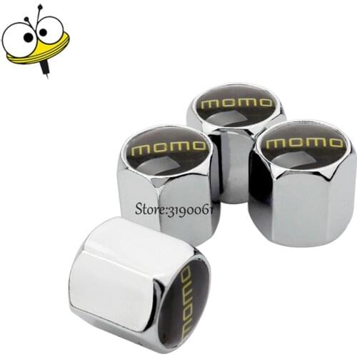Autos Car Accessories Wheels Tire Valve Caps For MOMO Logo For Mini Cooper Peugeot 307 LADA Lexus Grand Cherokee Hyundai I20 BMW