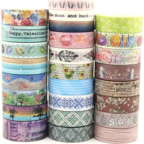 B343-372 1Pcs Kawaii Cartoon Decoration Tape Paper Washi Masking Tape Creative Scrapbooking Stationary School Supplies