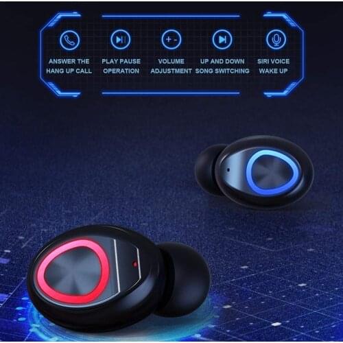 V10 TWS Fingerprint Touch Bluetooth Earphones, HD Stereo Wireless Headphones,Noise Cancelling Gaming Headset gaming headset