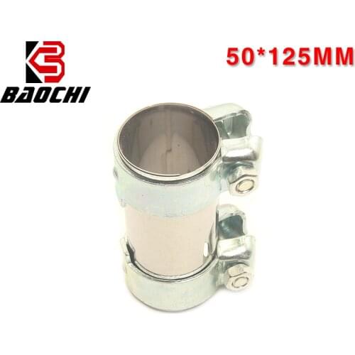 Exhaust Clamps Bolts Car Muffler Pipe Connector Stainless Steel 191253141F 191253141G For Audi 100 80 90 A6 Beetle 125*50 mm