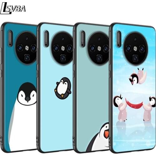 For Huawei Mate 30 20 10 Pro Lite Case Lovely Penguin Back Shell for Huawei Y9 Y7 Y6 Pro Y5 2019 2018 Phone Case
