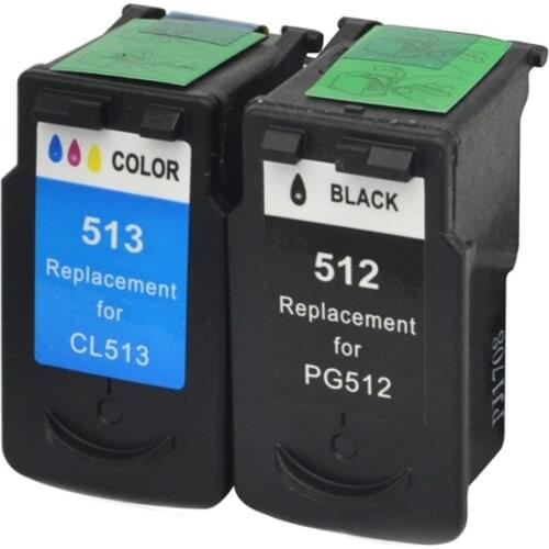 2pcs Compatible PG512 CL513 Ink Cartridges For Canon Pixma iP2700 MP230 MP240 MP250 MP252 MP260 MP270 MP280 pg 512 cl 513