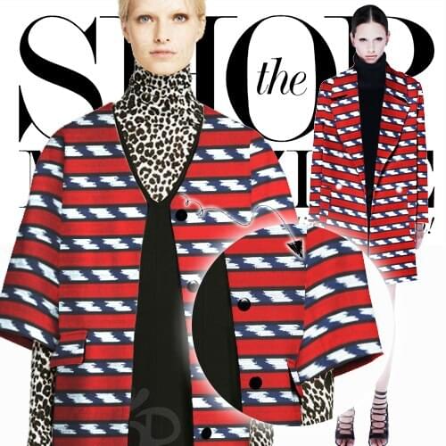 Exotic customs Chic red striped burlap cloth dyed stripe fashion fabric leisure cool fabric