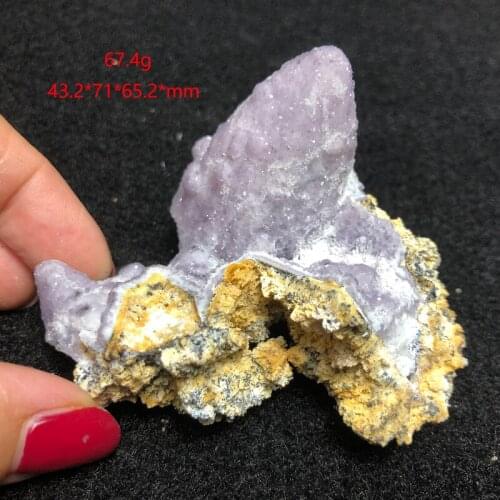 Purple yttrium fluorite calcite wheel vein repair energy specimen stone decoration geology teaching collection ornaments