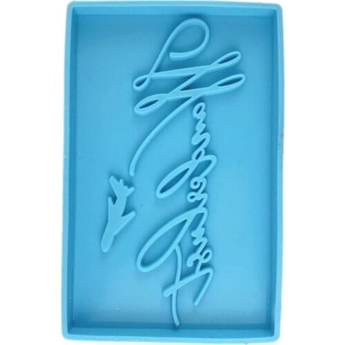 Resin Boarding Pass Mold Resin Casting Molding Silicone Molds Tools for DIY Craft Making Jewelry Making Casting M2EA