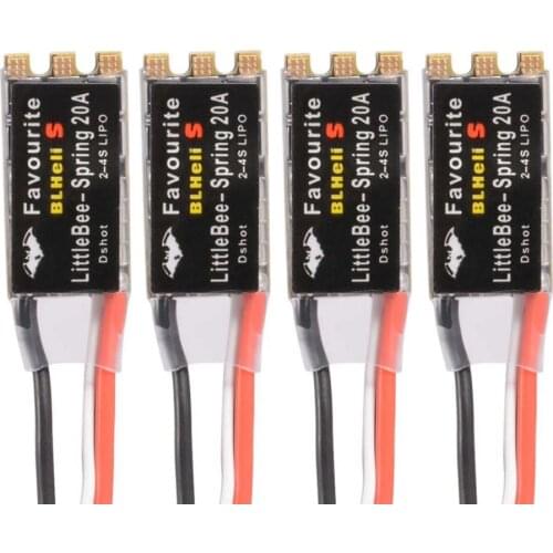 FVT LittleBee Little Bee BLHeli_S ESC DSHOT SPRING 20A ESC BLHeli S Speed Controller 2-4S for FPV Raing Drone Quadcopter250
