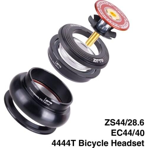 ZTTO MTB Bike Road Bicycle Headset 4444T 44mm ZS44 CNC 1 1/8"-1 1/2" 1.5 Tapered Tube fork Internal Threadless EC44 Headset