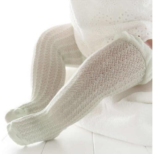 Summer Thin Newborn Baby Child Loose Mosquito Cotton Toddler Sock Hollow Out Infant Knee High Socks for Girls Boys Stockings