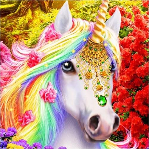 OSH Diamond Painting Private Custom Parents,Children,Lovers Picture Photos Full Rhinestones Make Your Own unicorn Diamond