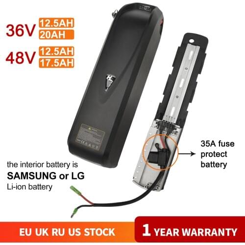 No Tax Electric bicycle Battery 48V 12.5AH 48V 17.5AH Downtube hailong plus Pack Lithium eBike Battery for motor bafang tsdz2 to