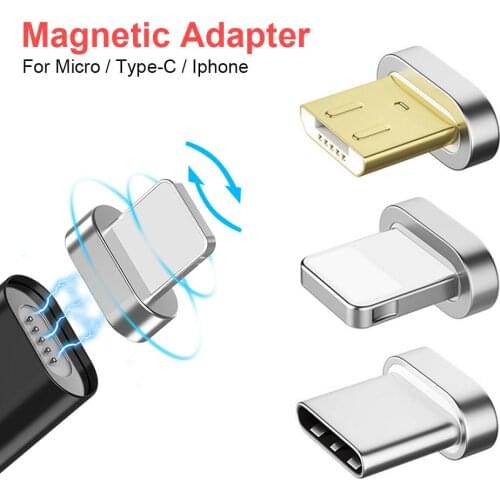 Magnetic Transfer Connector Adapter Connector Micro USB IOS Android Type C Magnetic Adapter For Apple Android Type-c Adapters