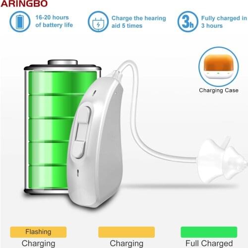 2021 New Best 10 Channel Digital Hearing Aid Audifonos Ear Sound Amplifers Ear Aids Rechargeable Hearing Amplifier for Elderly