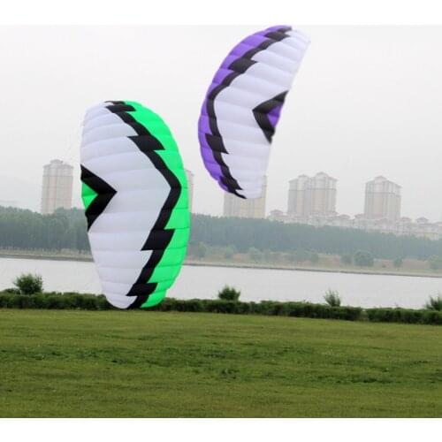 Parachute cerf volant fun sport wind sock dual line parafoil Traction umbrella high quality quad kites for adults flying toy