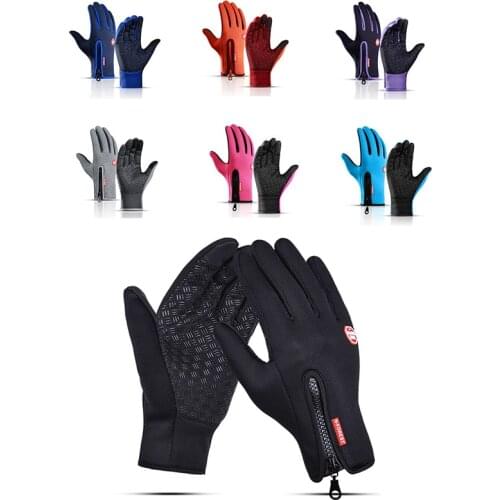 Warm Winter Fishing Mens Gloves Waterproof Skiing Cycling Windproof Touch Screen Sports Nonslip Motorcycle Running Women Gloves